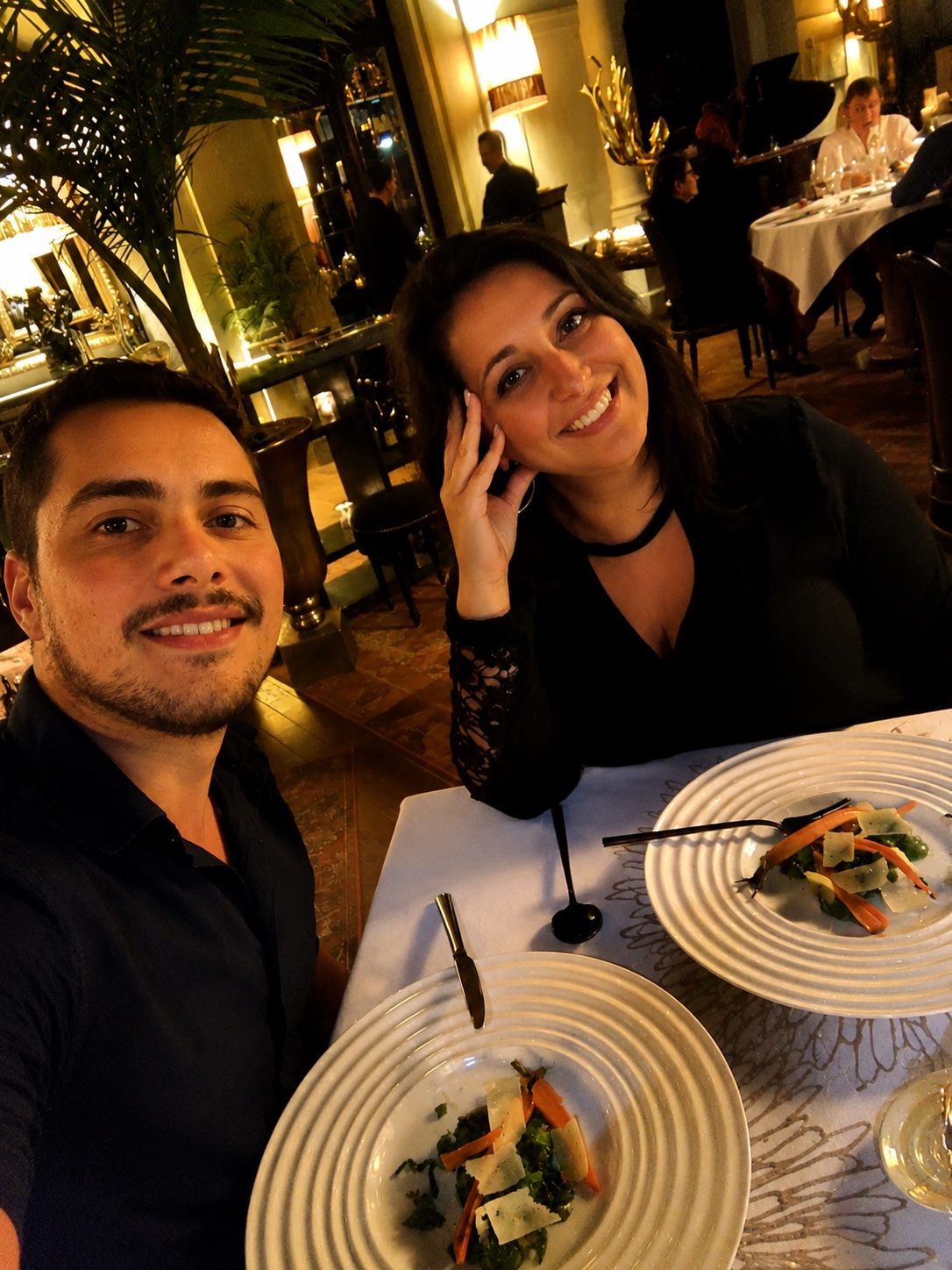 Nadia et Brendan à table